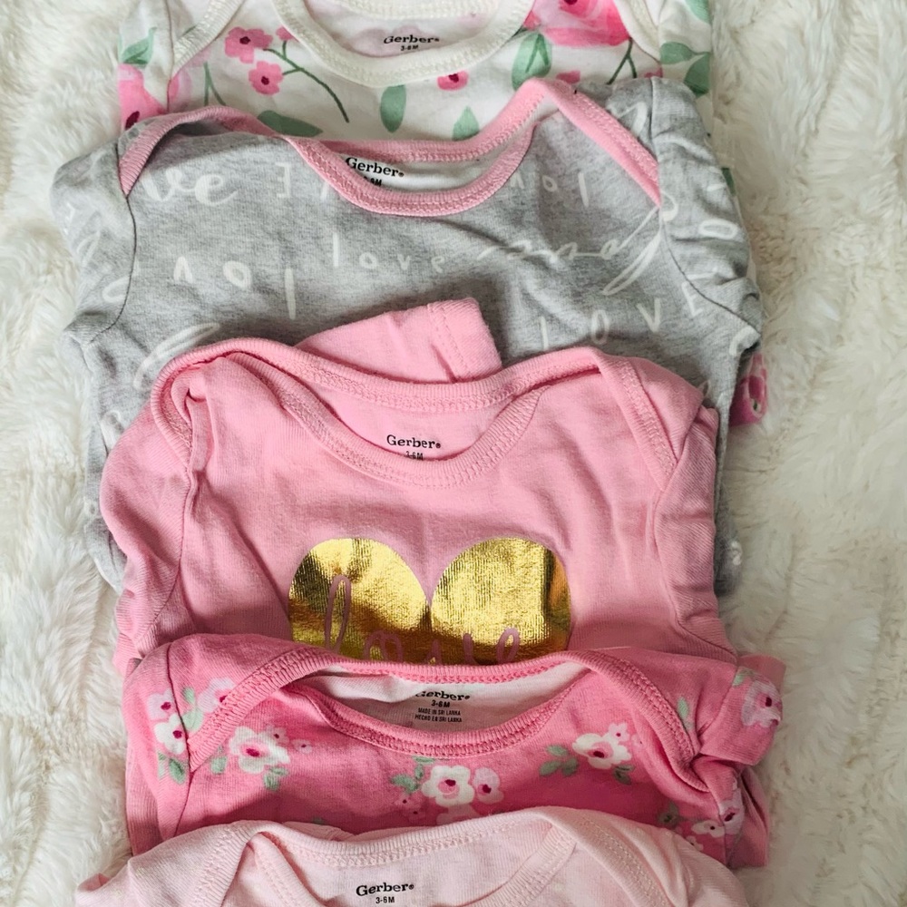 Baby  girl onesies 3-6